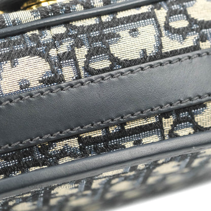 Dior Medium Bobby Bag Blue Oblique Jacquard Canvas