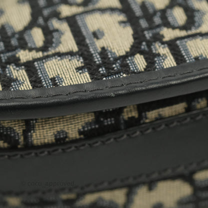 Dior Medium Bobby Bag Blue Oblique Jacquard Canvas