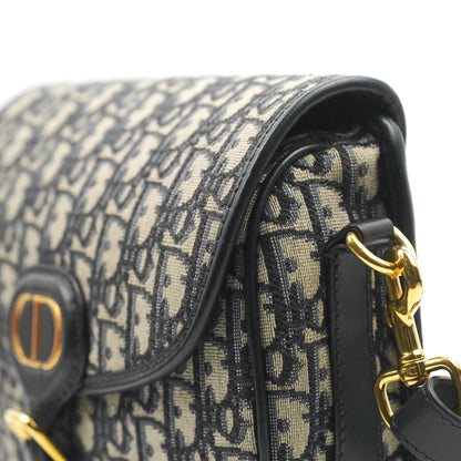 Dior Medium Bobby Bag Blue Oblique Jacquard Canvas
