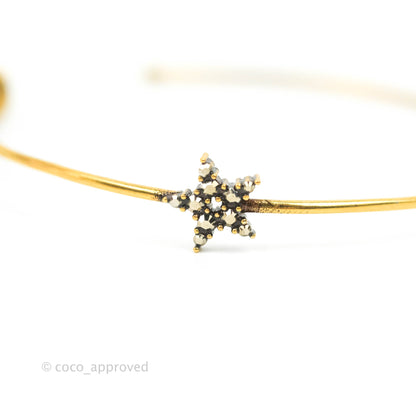 Dior J’adore Hoops Earrings Antique Gold
