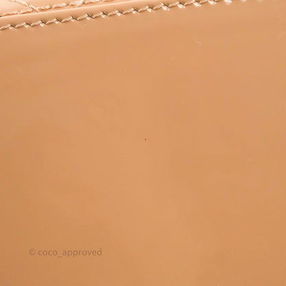 Christian Dior Medium Lady Dior Blush Patent Gold Hardware