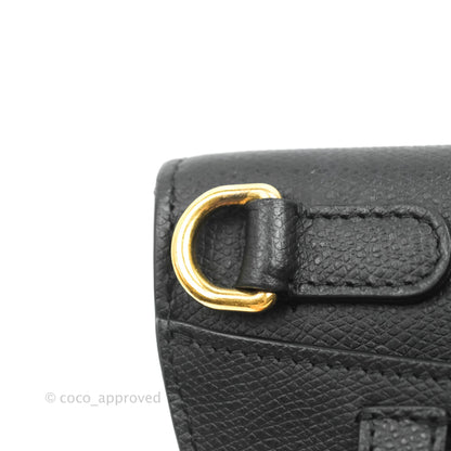 Christian Dior Saddle Belt Bag Black Calfskin Gold Hardware