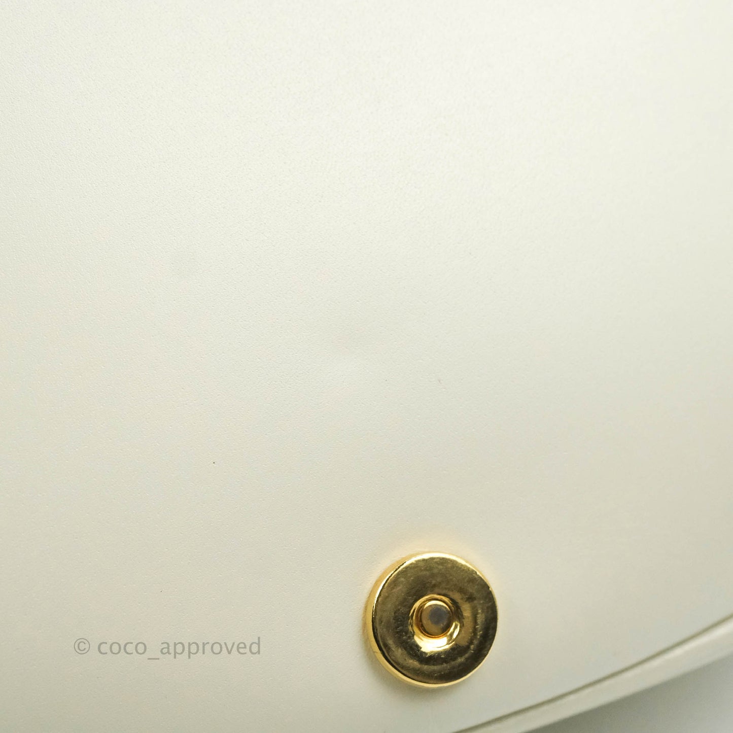 Dior Medium Bobby Bag Off White Calfskin Gold Hardware