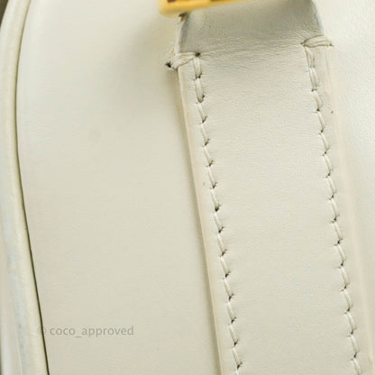 Dior Medium Bobby Bag Off White Calfskin Gold Hardware
