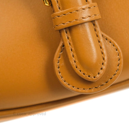 Dior Medium Bobby Bag Camel Calfskin Gold Hardware