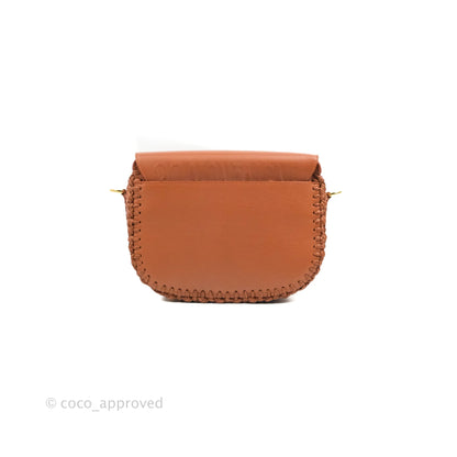 Dior Medium Whipstitched Bobby Bag Brown Grained Calfskin Gold Hardware