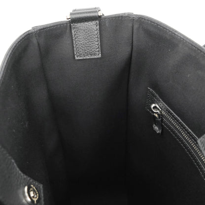 Dior Men's Saddle Tote Bag with Shoulder Strap Black Grained Leather