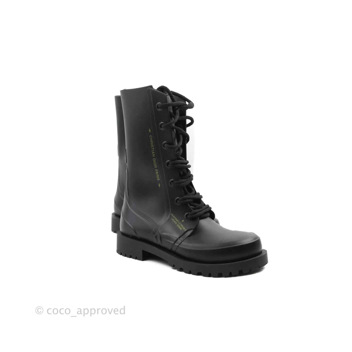Dior Diorcamp Rubber Boots Black Size 35