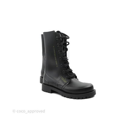 Dior Diorcamp Rubber Boots Black Size 35