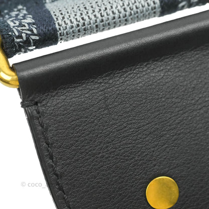 Christian Dior Blue Embroidered Shoulder Strap