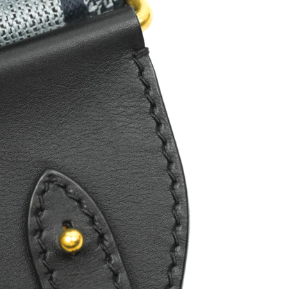 Christian Dior Blue Embroidered Shoulder Strap