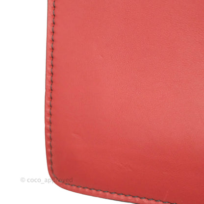 Christian Dior J'Adior Chain Flap Bag Red Calfskin