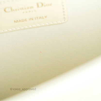 Christian Dior 30 Montaigne Bag White Calfskin Gold Hardware
