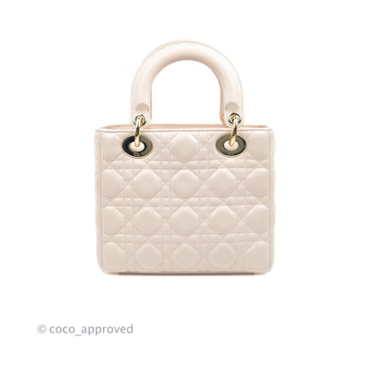 Christian Dior Lambskin My ABCDior Lady Dior Pale Pink Gold Hardware