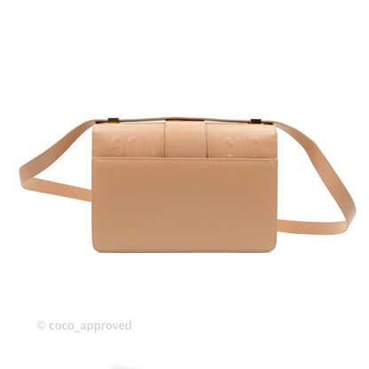 Christian Dior 30 Montaigne Bag Rose Beige Calfskin Gold Hardware