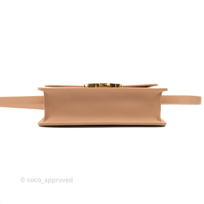Christian Dior 30 Montaigne Bag Rose Beige Calfskin Gold Hardware