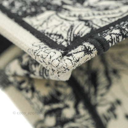 Christian Dior New Small Latte Dior Zodiac Embroidery Canvas Book Tote