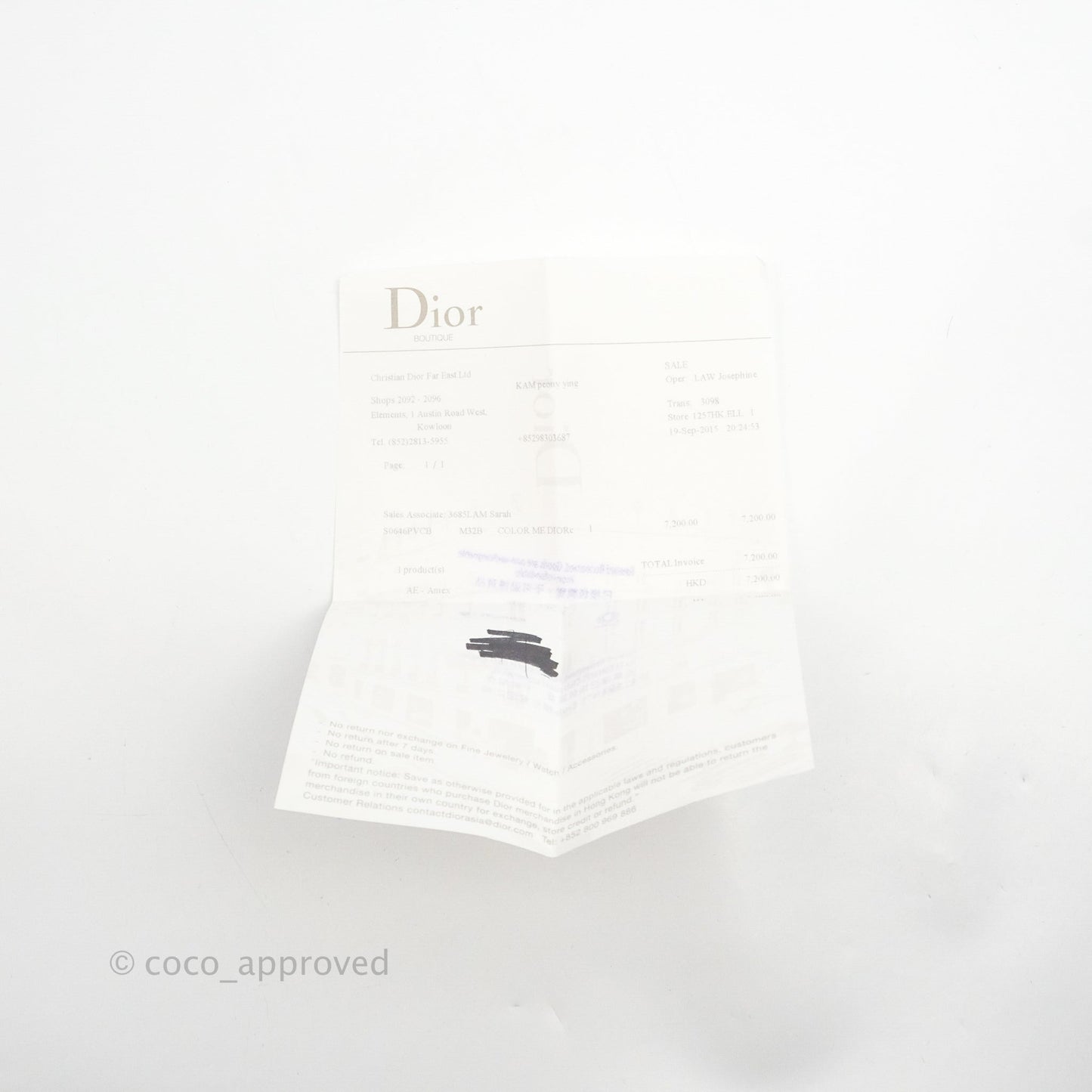 Christian Dior Lady Dior Clutch Bag Cannage Patent Blue