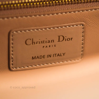 Christian Dior 30 Montaigne Bag Rose Beige Calfskin Gold Hardware