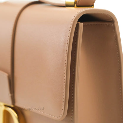Christian Dior 30 Montaigne Bag Rose Beige Calfskin Gold Hardware