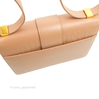 Christian Dior 30 Montaigne Bag Rose Beige Calfskin Gold Hardware