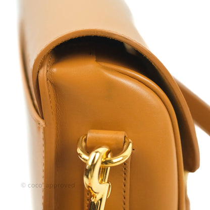 Dior Medium Bobby Bag Camel Calfskin Gold Hardware