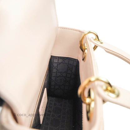 Christian Dior Lambskin My ABCDior Lady Dior Pale Pink Gold Hardware
