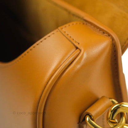 Dior Medium Bobby Bag Camel Calfskin Gold Hardware