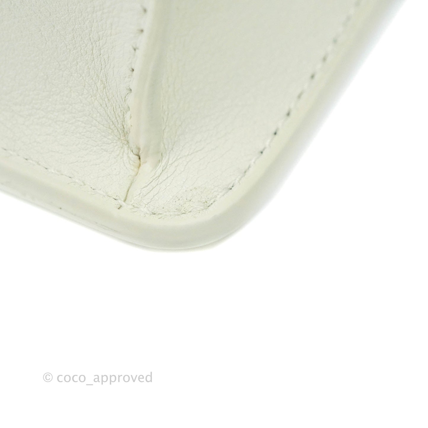 Christian Dior 30 Montaigne Bag White Calfskin Gold Hardware