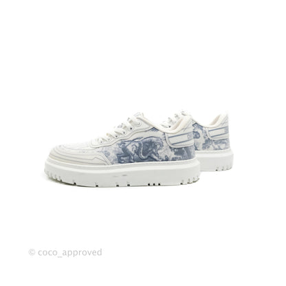 Christian Dior Dior Addict Sneaker Blue Toile de Jouy Technical Fabric