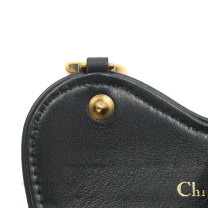 Christian Dior Saddle Flap Card Holder Blue Dior Oblique Jacquard