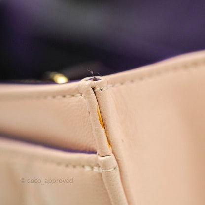 Christian Dior Miss Dior WOC Cannage Pink Lambskin Gold Hardware