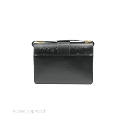 Dior 30 Montaigne Bag Black Calfskin Gold Hardware