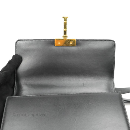 Dior 30 Montaigne Bag Black Calfskin Gold Hardware