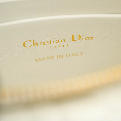 Dior Caro Pouch with Chain Latte Supple Cannage Calfskin