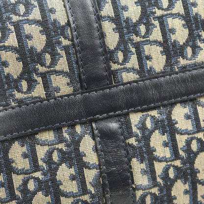Christian Dior Vintage Trotter 30 Boston Bag Navy