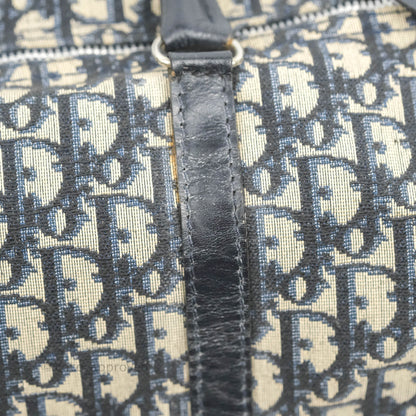 Christian Dior Vintage Trotter 30 Boston Bag Navy