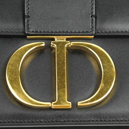 Dior 30 Montaigne Bag Black Calfskin Gold Hardware