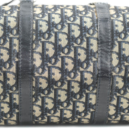 Christian Dior Vintage Trotter 30 Boston Bag Navy