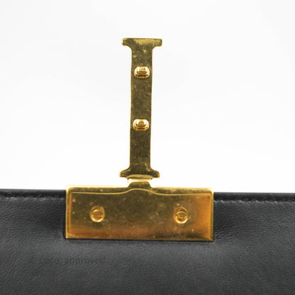 Dior 30 Montaigne Bag Black Calfskin Gold Hardware
