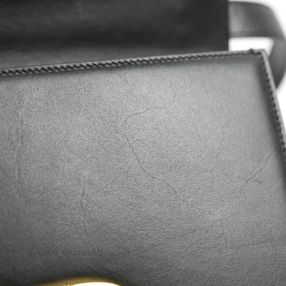 Dior 30 Montaigne Bag Black Calfskin Gold Hardware