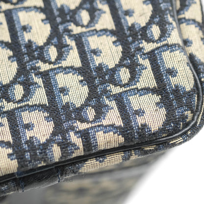 Christian Dior Vintage Trotter 30 Boston Bag Navy