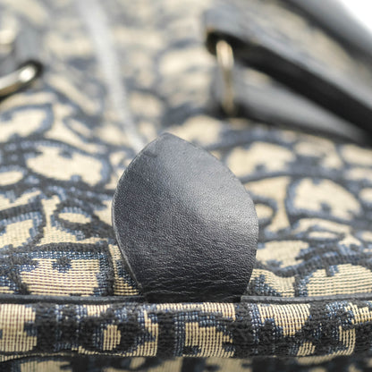 Christian Dior Vintage Trotter 30 Boston Bag Navy