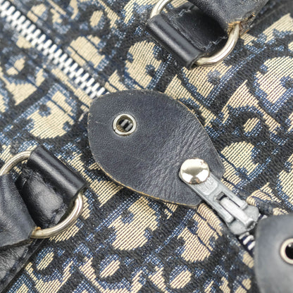 Christian Dior Vintage Trotter 30 Boston Bag Navy