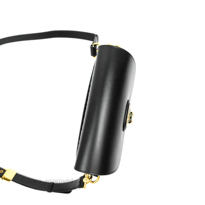 Dior Medium Bobby Bag Black Calfskin Gold Hardware