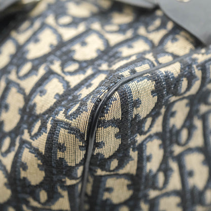 Christian Dior Vintage Trotter 30 Boston Bag Navy
