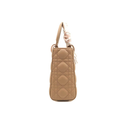 Christian Dior Lambskin My ABCDior Lady Dior Matte Dark Beige Matte Hardware