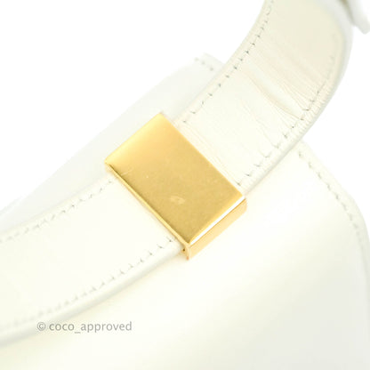 Christian Dior 30 Montaigne Bag White Calfskin Gold Hardware