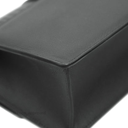 Christian Dior 30 Montaigne with Chain Black Grained Calfskin