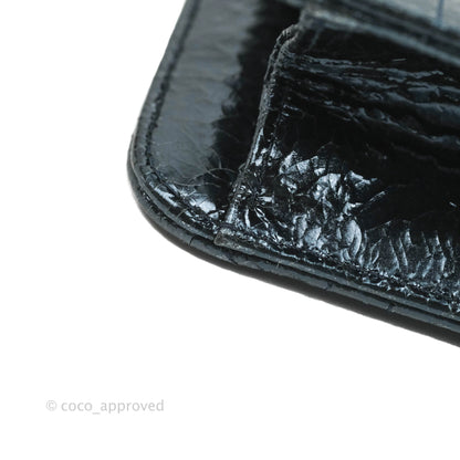 Christian Dior Miss Dior WOC Cannage Metallic Blue Silver Hardware